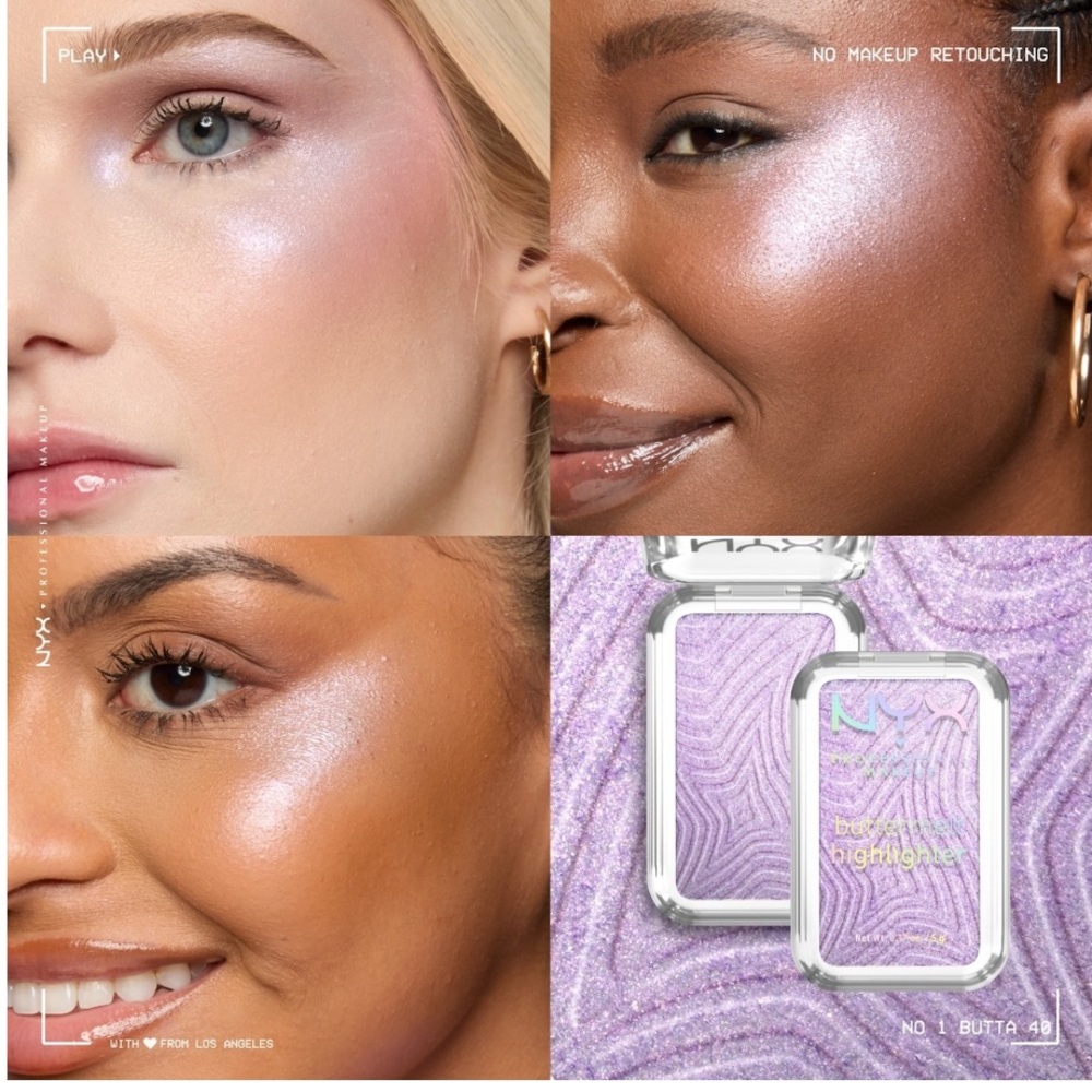 NYX Lavender Highlighter No 1 Butta - Picture 3 of 3